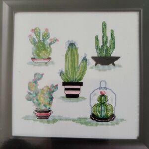 Zweigart Artiste Mini Cactus Garden Counted Cross Stitch Kit
